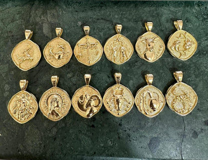 Gold Plated Zodiac  Necklace