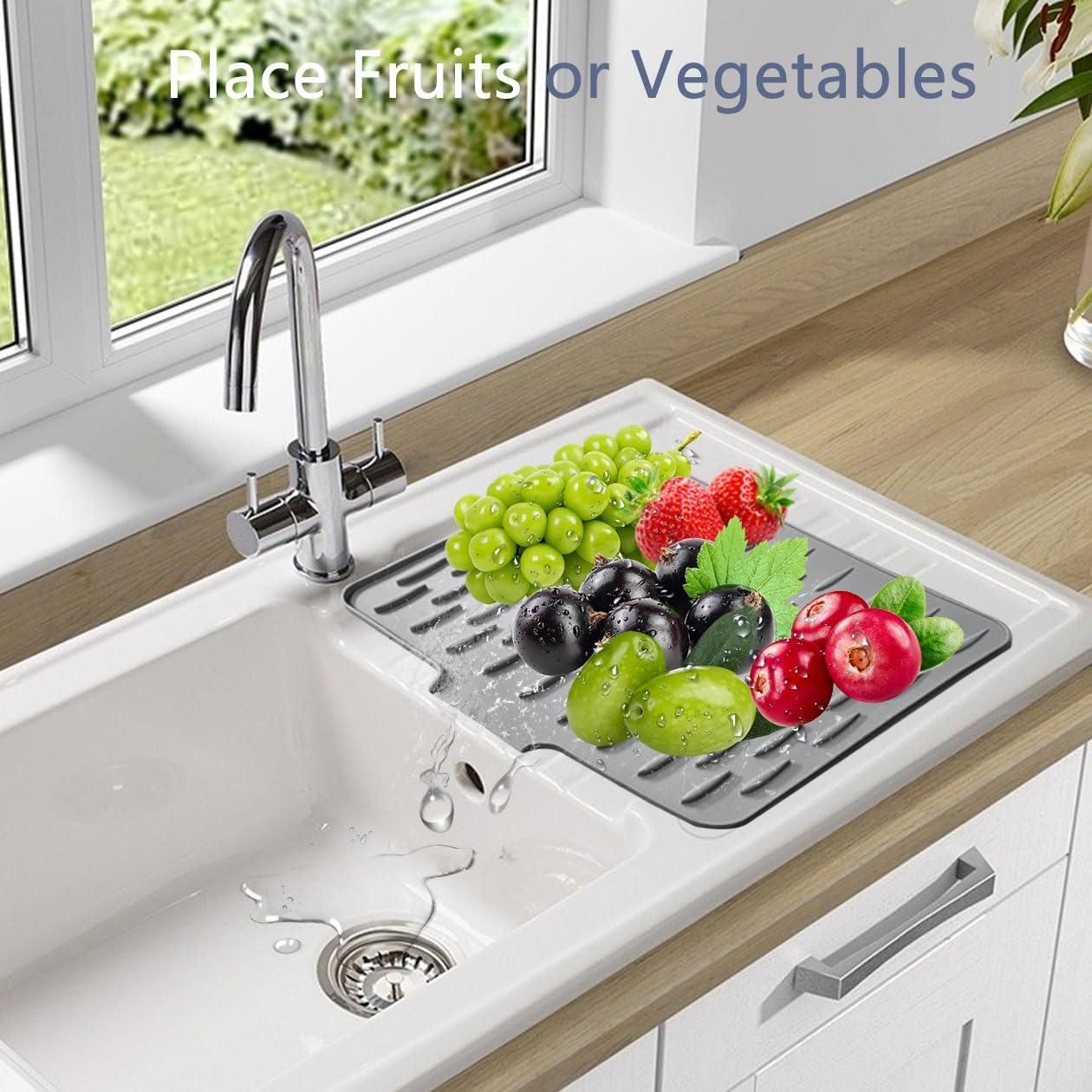 Silicone Dish Drying Mat for Kitchen