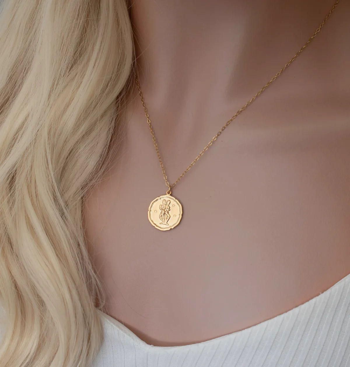 Gold Plated Zodiac  Necklace