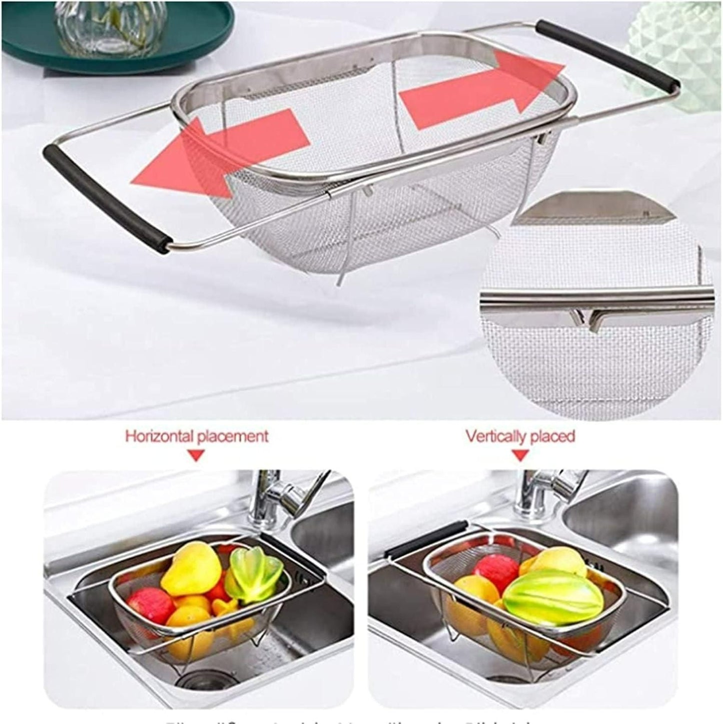 Stainless Steel Colander Oval Shape