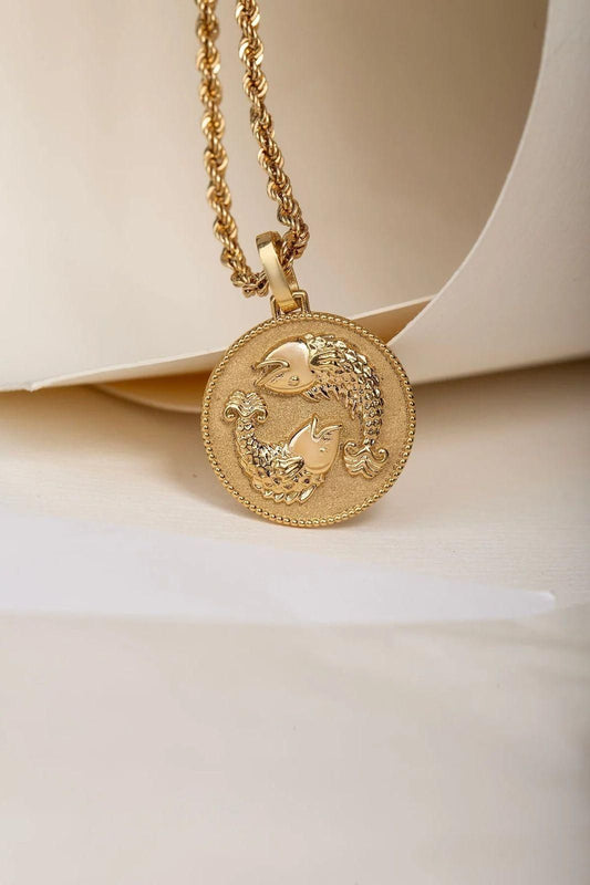 Gold Plated Zodiac  Necklace