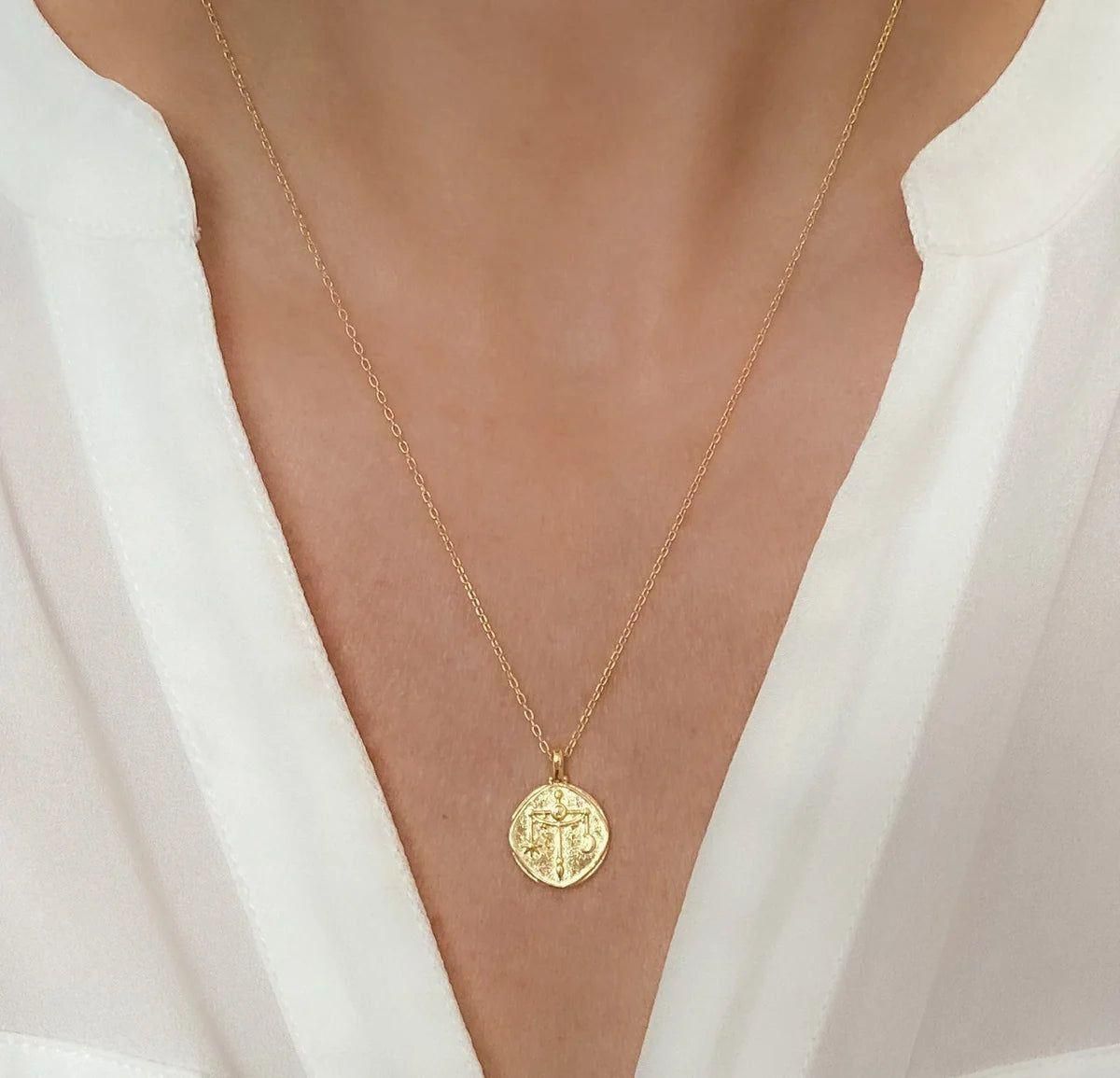 Gold Plated Zodiac  Necklace