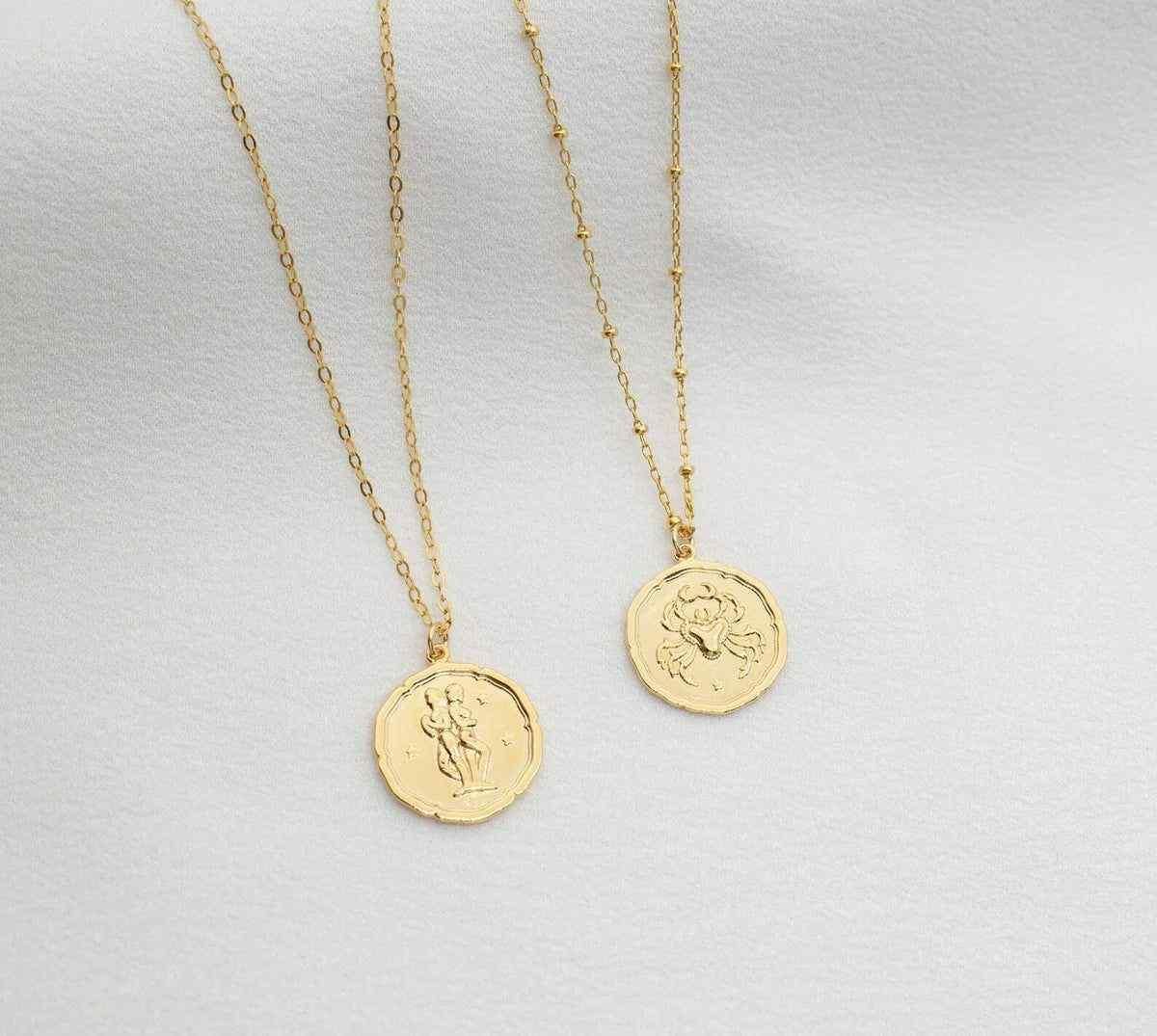 Gold Plated Zodiac  Necklace