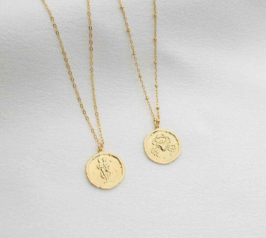 Gold Plated Zodiac  Necklace