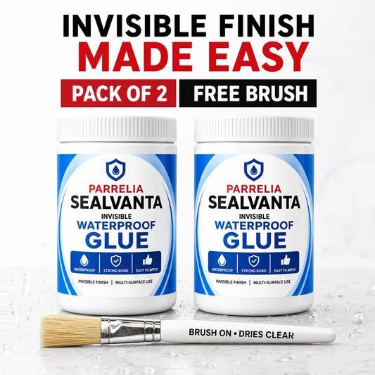 Sealvanta Invisible Waterproof Glue pack of two with free brush