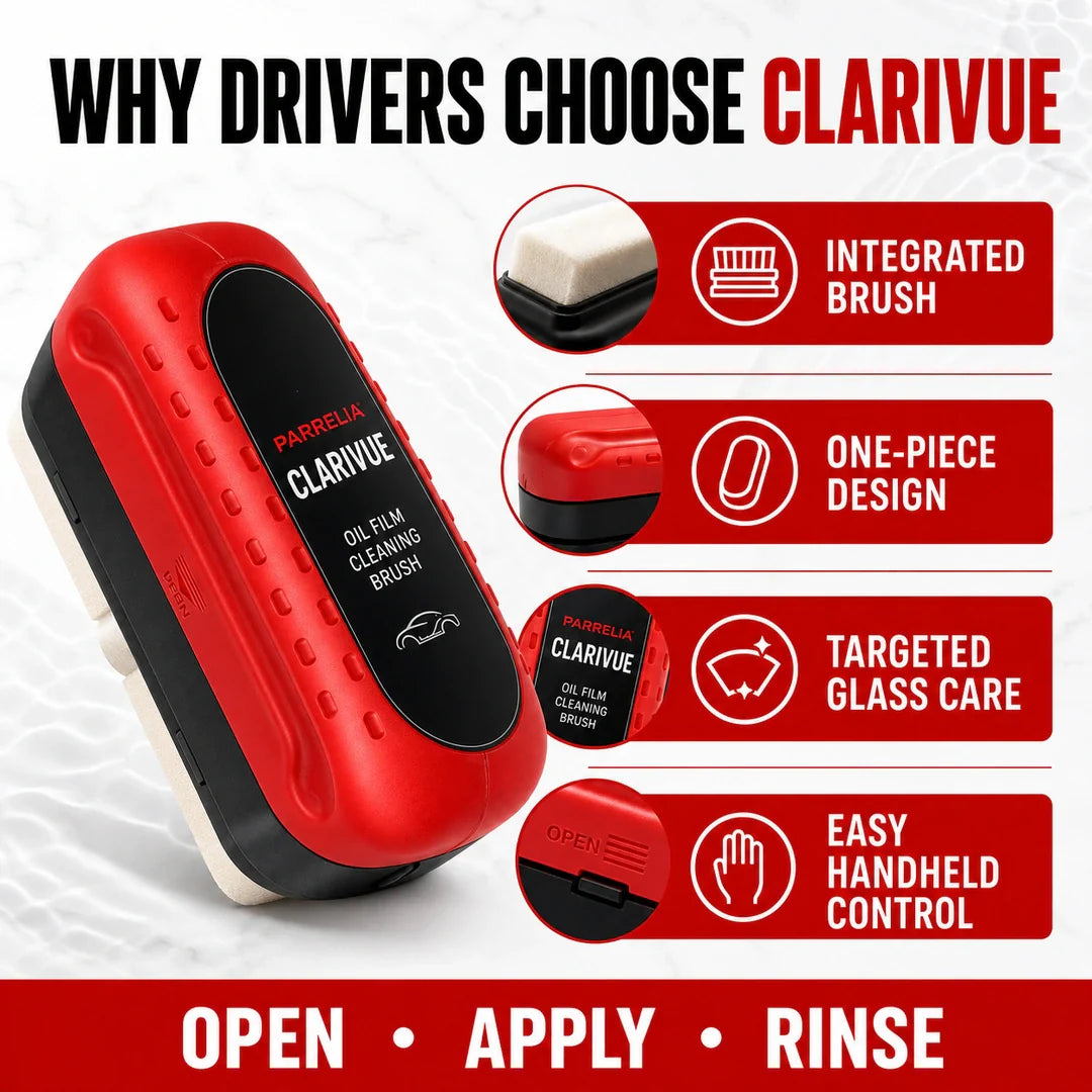 Why drivers choose the ClariVue Oil Film Cleaning Brush