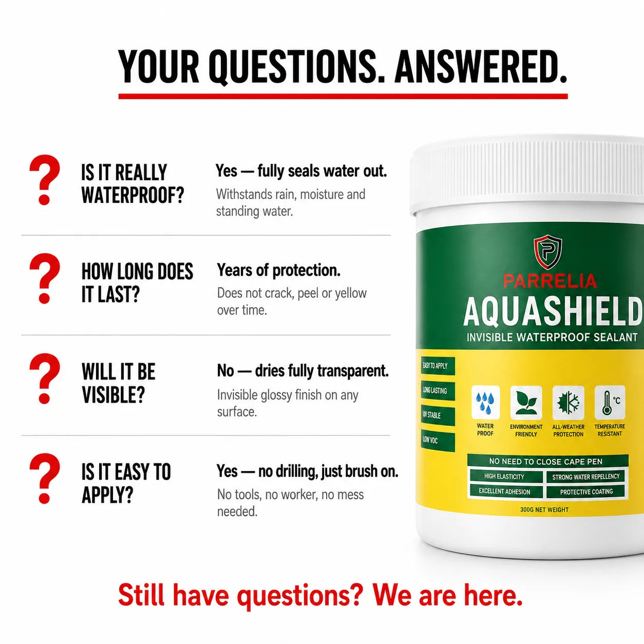 AquaShield Invisible Coat  -  [ 300Gm ]